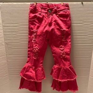 Toddler Fashion Distressed Flared Jeans